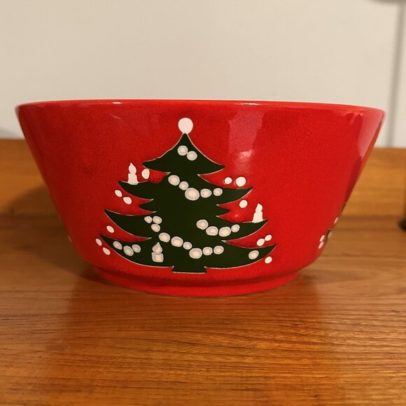 Waechtersbach Germany Christmas Tree Serving Bowl 9" - Picture 6 of 7